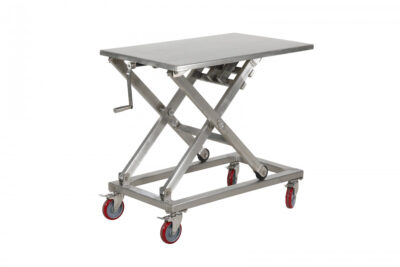 Manuellt & Rostfritt Lyftbord med vev - 300 KG